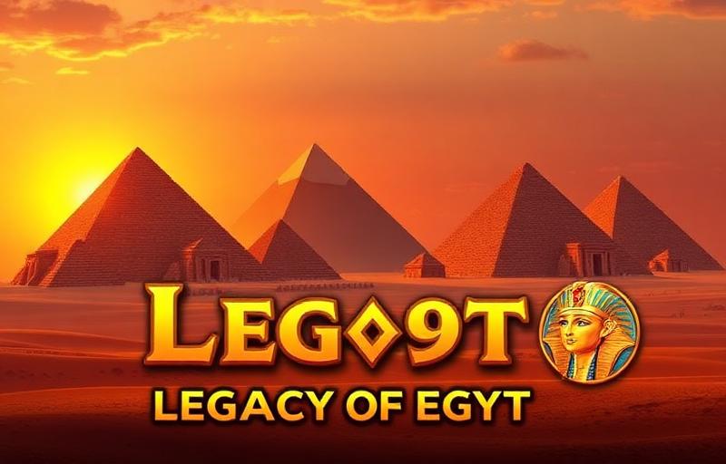 Legacy of Egypt slot thumbnail featuring Cleopatra, pyramids and golden Egyptian symbols